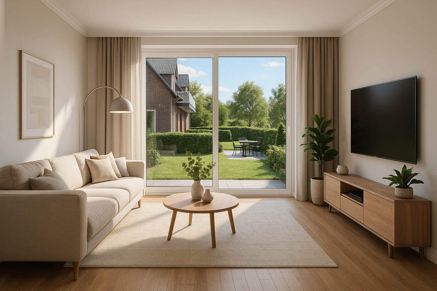 Wohnquartier Eversten - Ansicht: Wohn- und Essbereich